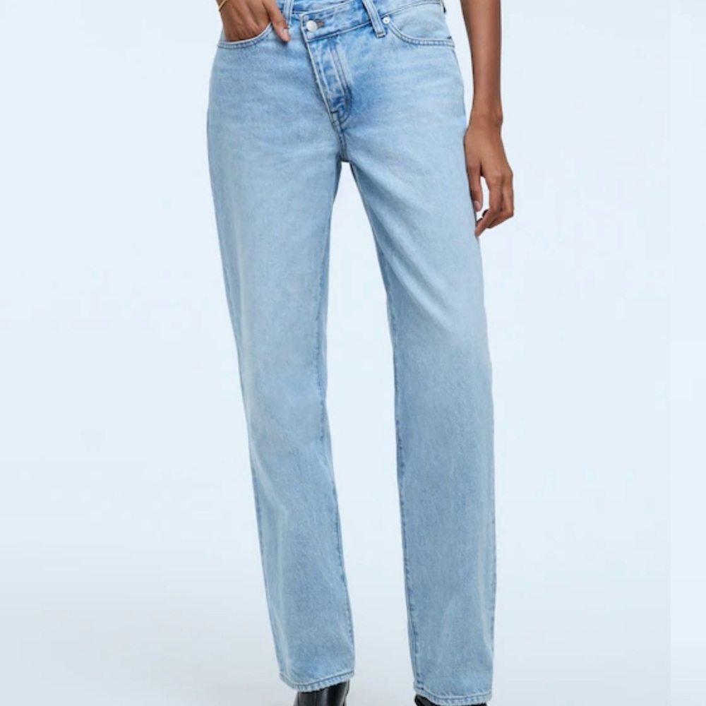 Madewell Low Slung Straight Crossover Waistband EUC Sz 29